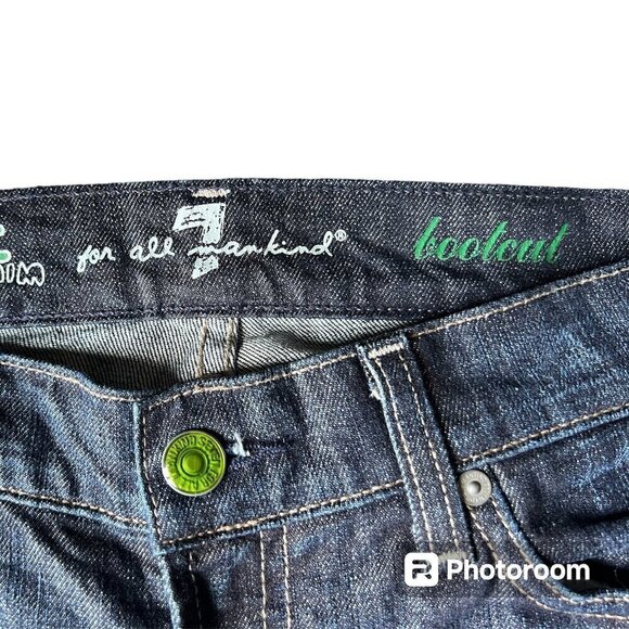 7 For All Mankind Blue mid rise Bootcut Jeans. Size 26 - Picture 3 of 6